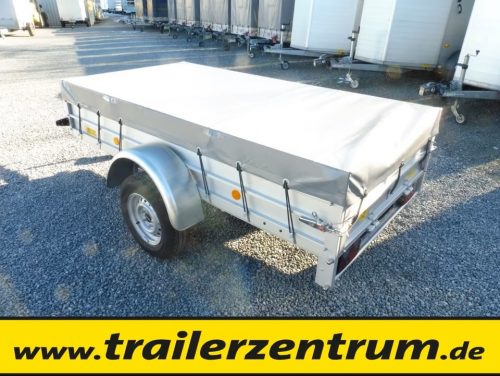 Anhänger Plane TZ für KOCH U4 250x125 grau Flachplane mit Montagesatz